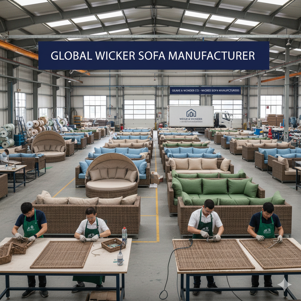 wicker sofa manufacturer